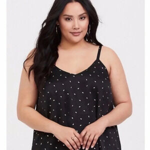NWT Torrid Sophie Foil Feather Swing Top